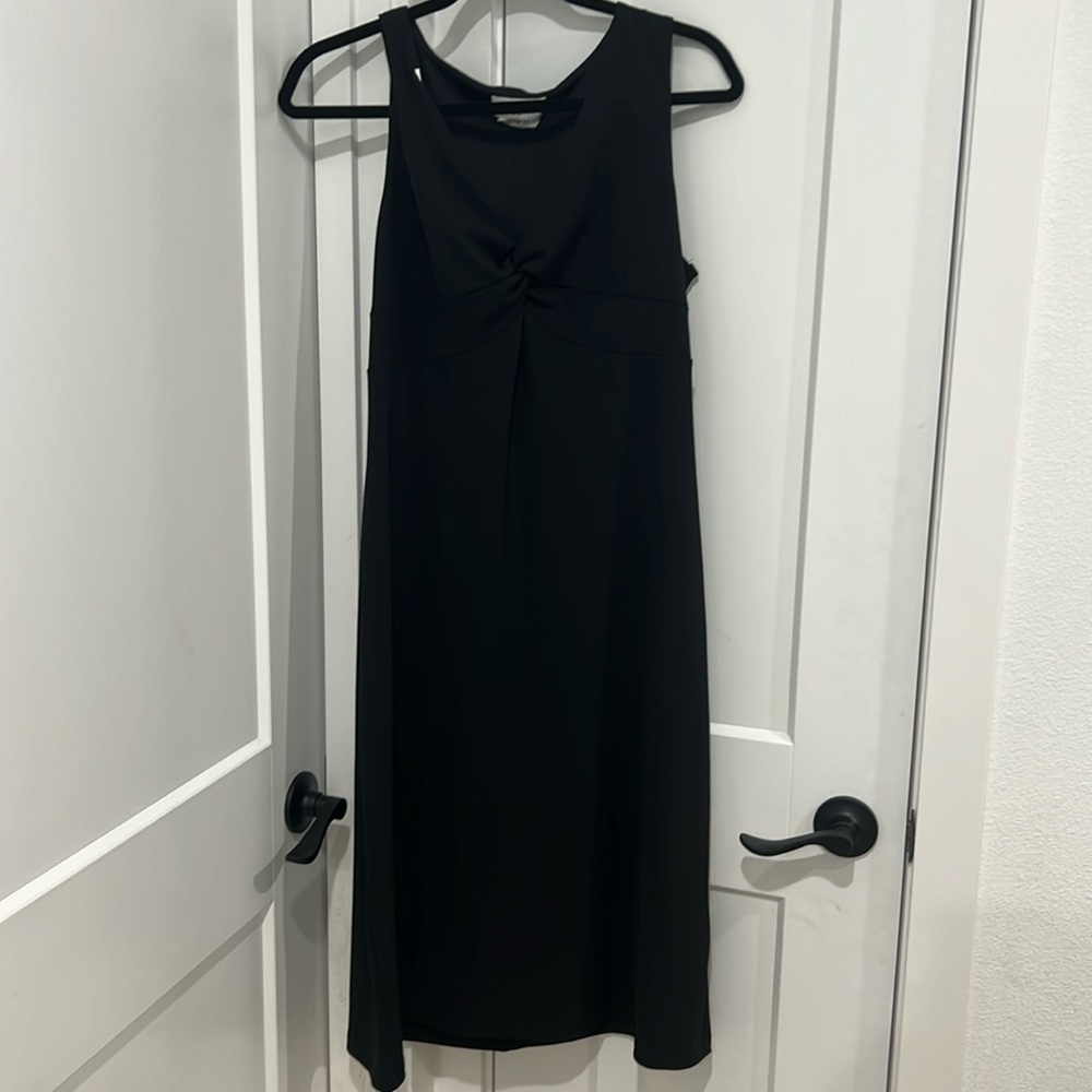 Black midi dress
